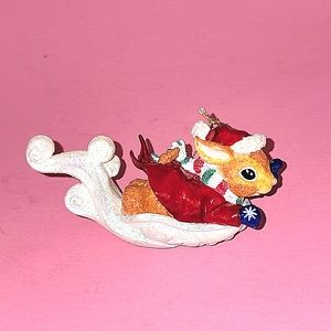 CHRISTOPHER RADKO WOODLAND WINDS SAILING THE NORTH WINDS RABBIT XMAS ORNAMENT